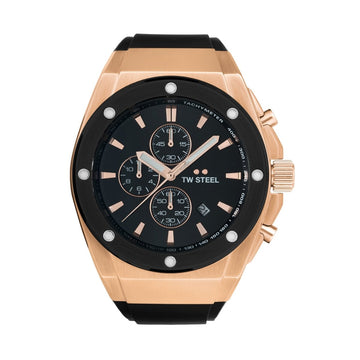 TW Steel CEO Tech | Black Dial | Black Rubber Strap Men's Watch - CE4103 | Time Watch Specialists